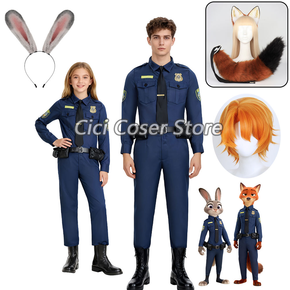 Zoo Party Games - Film Zoo Judy Nick Cosplay Kostuum
